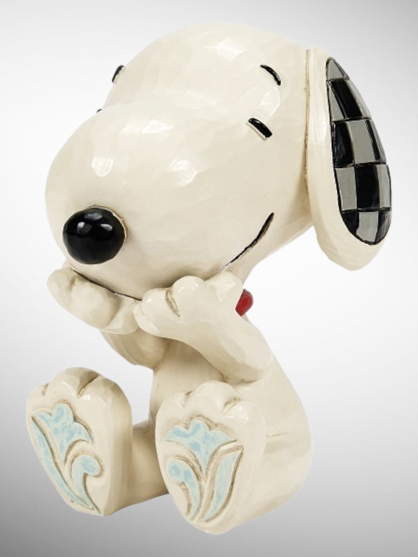 Jim Shore Peanuts - Snoopy Laughing Mini Figurine